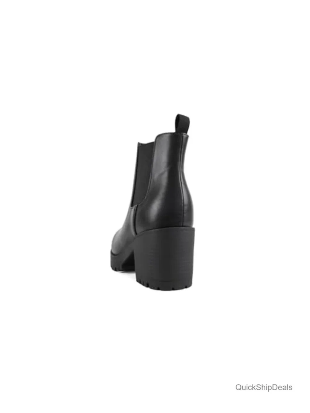 Women's Ankle Bootie with Chunky Heel & Lug Sole Platform